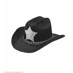 Mini Cowboyhoed Zwart