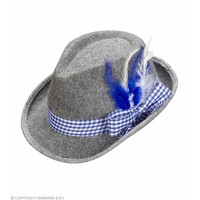 Beierse Fedora Met Blauwe Veren