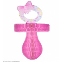 Honingraat Fopspeen Roze 26Cm