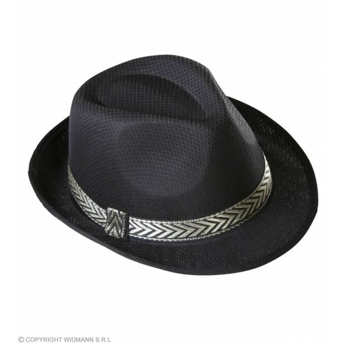 Widmann Zwarte Fedora Panama