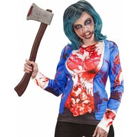 Widmann T-Shirt Lange Mouwen Zombie Vrouw