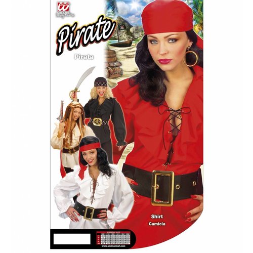 Widmann Piratenshirt Dames Zwart