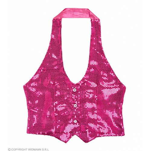 Widmann Dames Paillettenvest Roze