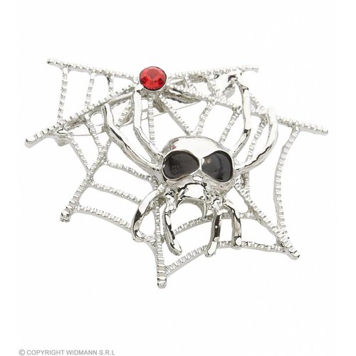 Broche Spinneweb Met Spinnen