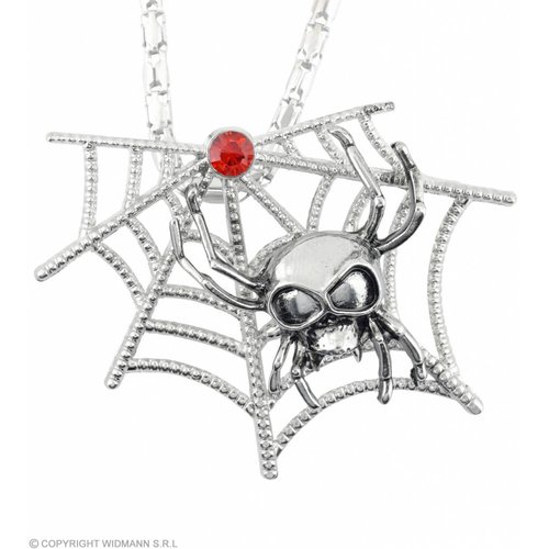 Ketting Spinneweb Met Spinnen