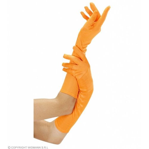 Handschoen Lang Neon Oranje