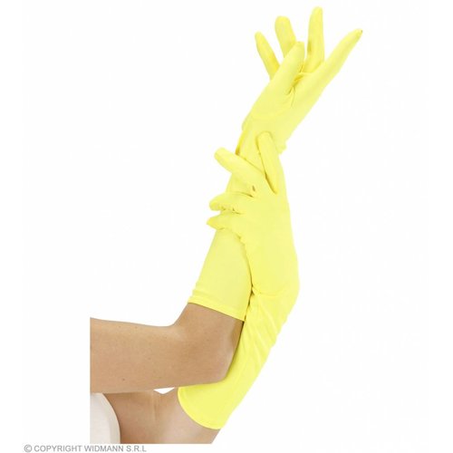 Handschoen Lang Neon Geel