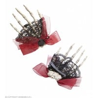 Broche/Haarclip Skelet Hand