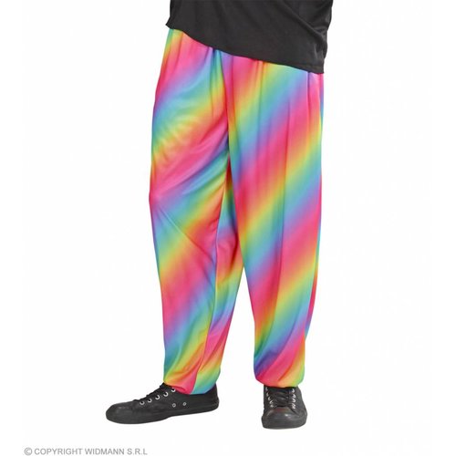 Widmann Baggy Broek 80'S Regenboog Kleuren