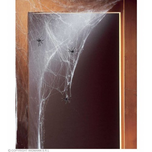 Widmann Jumbo Spinneweb 500 Gram Met 20 Spinnen