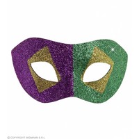 Widmann Oogmasker Mardi Gras Goud/Zwart