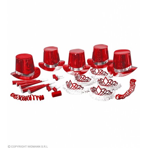 Widmann Party Kit "Red Las Vegas" 10 Personen