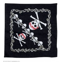 Widmann Zwarte Bandana Piraten Schedel