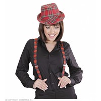 Widmann Bretels Tartan Rood