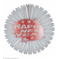 Widmann Happy New Year Papier Decoratie Rood