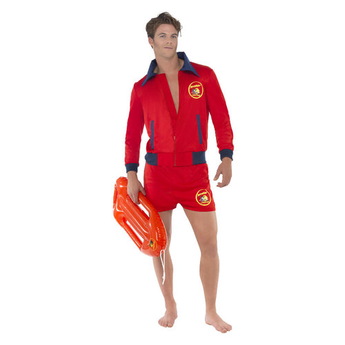 Smiffys Baywatch Kostuum Rood Heren