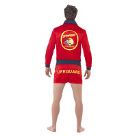 Smiffys Baywatch Kostuum Rood Heren