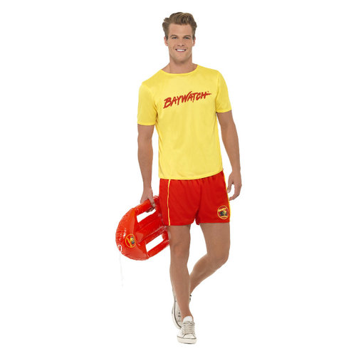 Smiffys Baywatch Man Geel