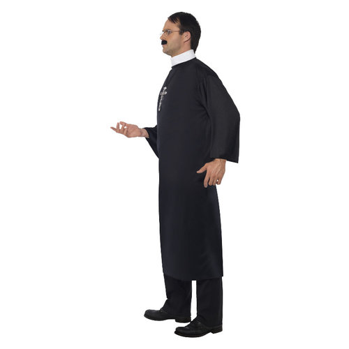 Smiffys Priester Kostuum - Zwart