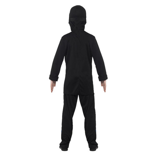 Smiffys Ninja Assassin Kostuum - Zwart & Blauw