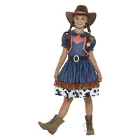 Smiffys Texaanse Cowgirl Kostuum - Blauw