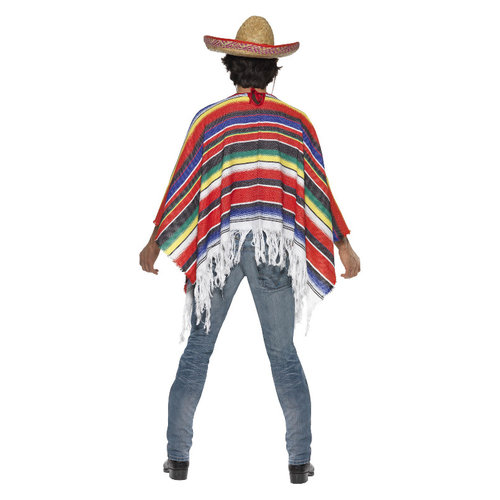 Smiffys Poncho - Multi-gekleurd