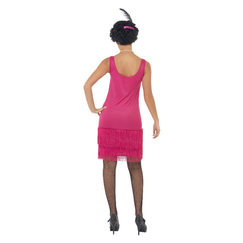 Smiffys Funtime Flapper Kostuum -  Roze