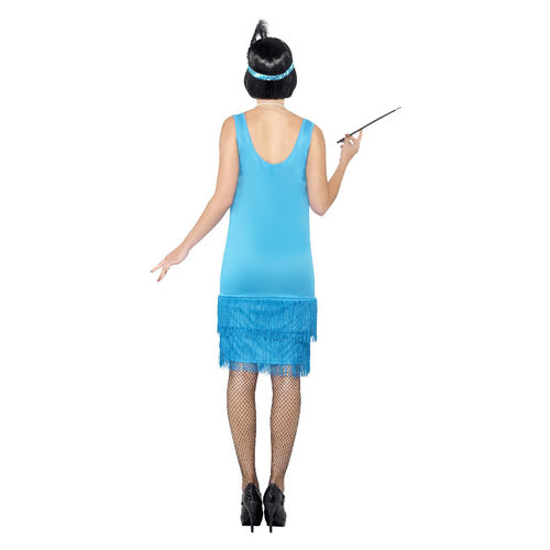 Smiffys Flirty Flapper Kostuum - Blauwgroen