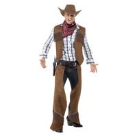 Smiffys Cowboy Kostuum - Bruin