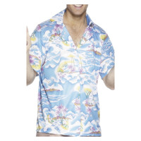 Smiffys Hawaiiaans Shirt - Blauwe