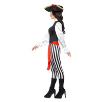 Smiffys Piraat Dames Kostuum - Zwart