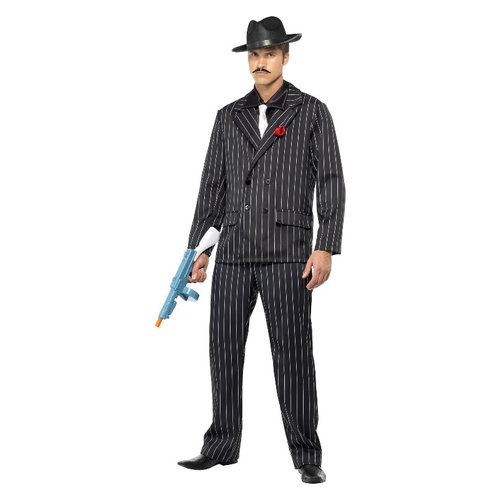 Smiffys Zoot Suit Gangster Kostuum  - Zwart