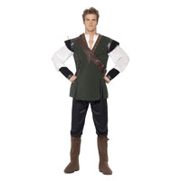 Smiffys Robin Hood Kostuum - Groen