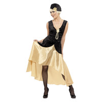 Smiffys 20s Gatsby dames Kostuum - Zwart