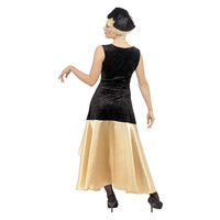 Smiffys 20s Gatsby dames Kostuum - Zwart