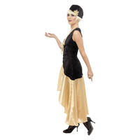 Smiffys 20s Gatsby dames Kostuum - Zwart