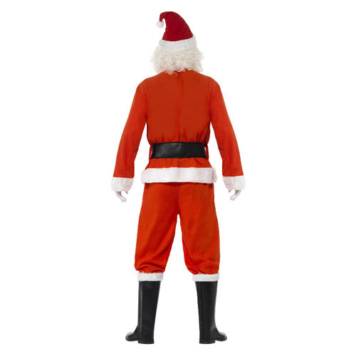 Smiffys Deluxe Kerstman Kostuum - Rood