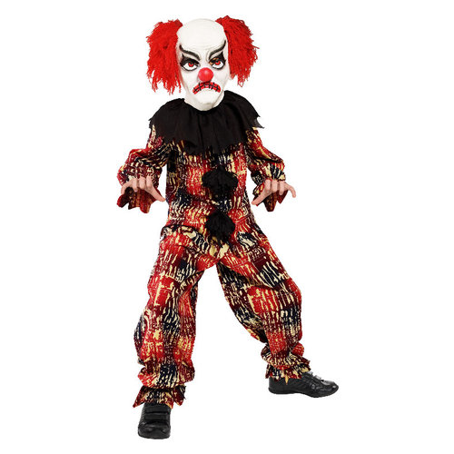 Smiffys Enge Clown Kostuum - Rood