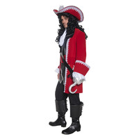 Smiffys Deluxe Authentieke Piratenkapitein Kostuum - Rood