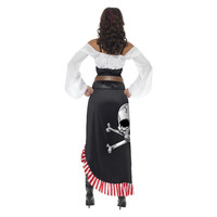 Smiffys Piratendame Swashbuckler - Zwart