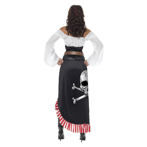 Smiffys Piratendame Swashbuckler - Zwart