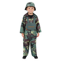 Smiffys Leger Jongen Kostuum - Camouflage