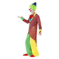 Smiffys Deluxe Circus Clown Kostuum - Veelkleurig