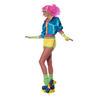 Smiffys Skater girl Kostuum - Neon