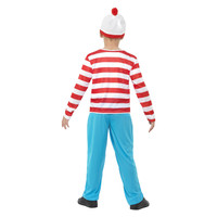 Smiffys Waar Is Wally? Kostuum - Rood-wit