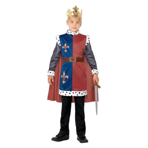 Smiffys Koning Arthur Middeleeuws Kostuum - Rood