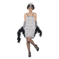 Smiffys Flapper Kostuum - Zilver