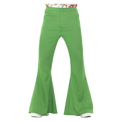 Smiffys Flared Broek - Mannen - Groen