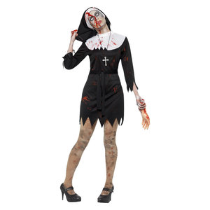 Zombie Zuster Kostuum Zwart