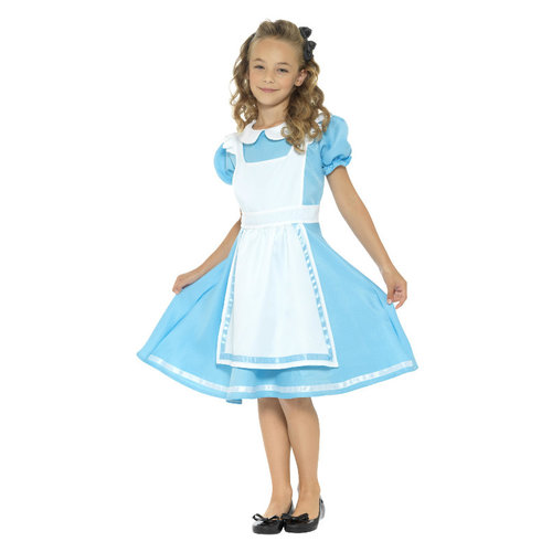 Smiffys Wonderland Prinses Kostuum - Blauw